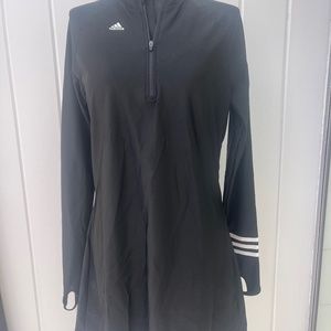 NEW Adidas Black Athletic Dress long sleeve Medium